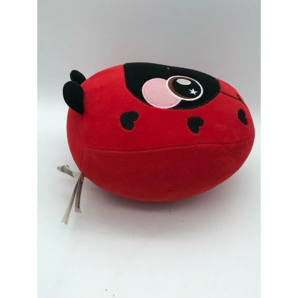 Squishamals Lainey Ladybug 8” Plush Red Stuffed Animal Toy Hearts Squishy Soft